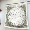 90Cm * 90cm Hangzhou high-quality twill forged large square scarf, fashionable versatile printed silk scarf, sunscreen shawl, scarf