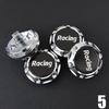 4PCS JDM Sport Rim Cap Clip 56mm Racing Sport Emblem Sticker Wheel Center Caps Hub Cap Black & Silver