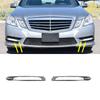 L+R Front Bumper Fog Lamp Chrome Cover Parts 2128852174 2128852274 For  W212 AMG 2010-2013 Day Running Light Trim