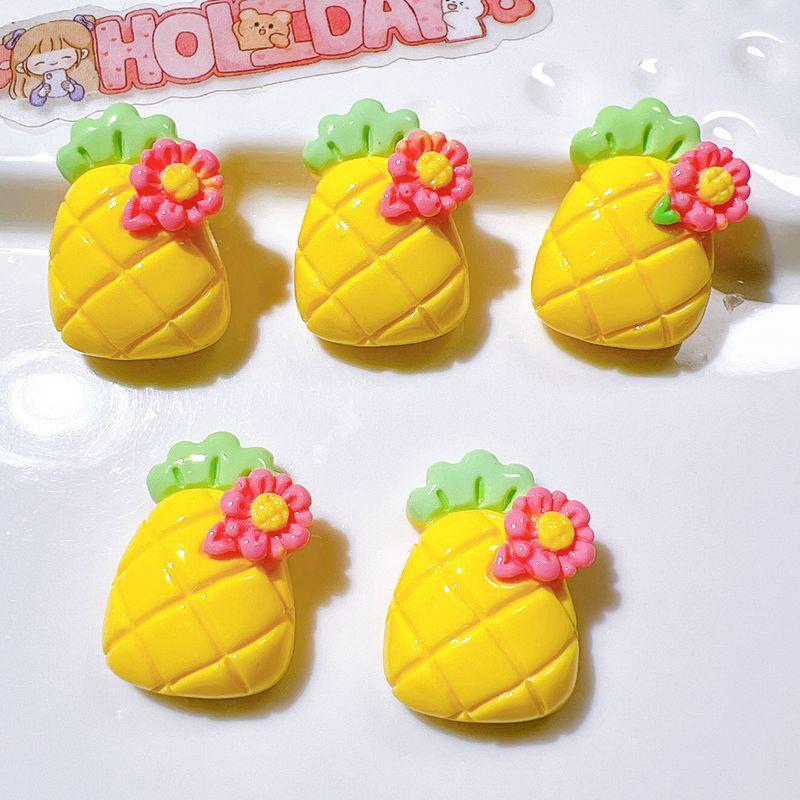 10Pcs New Cute Watermelon, Strawberry, Grape, Cherry Fruit Flat Back Resin Scrapbooking DIY Jewelry Craft Decoration Accessorie