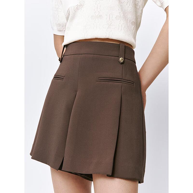 Taipingniao Women's Summer High-Waisted Commuter Shorts