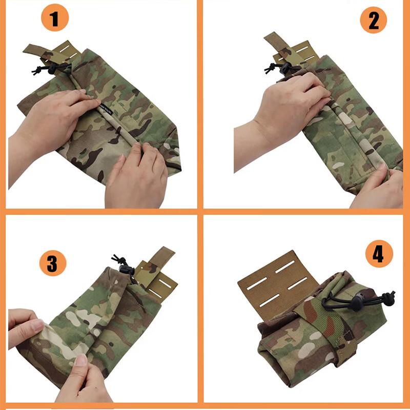 KRUNQI 500D Nylon Tactical Dump Pouch