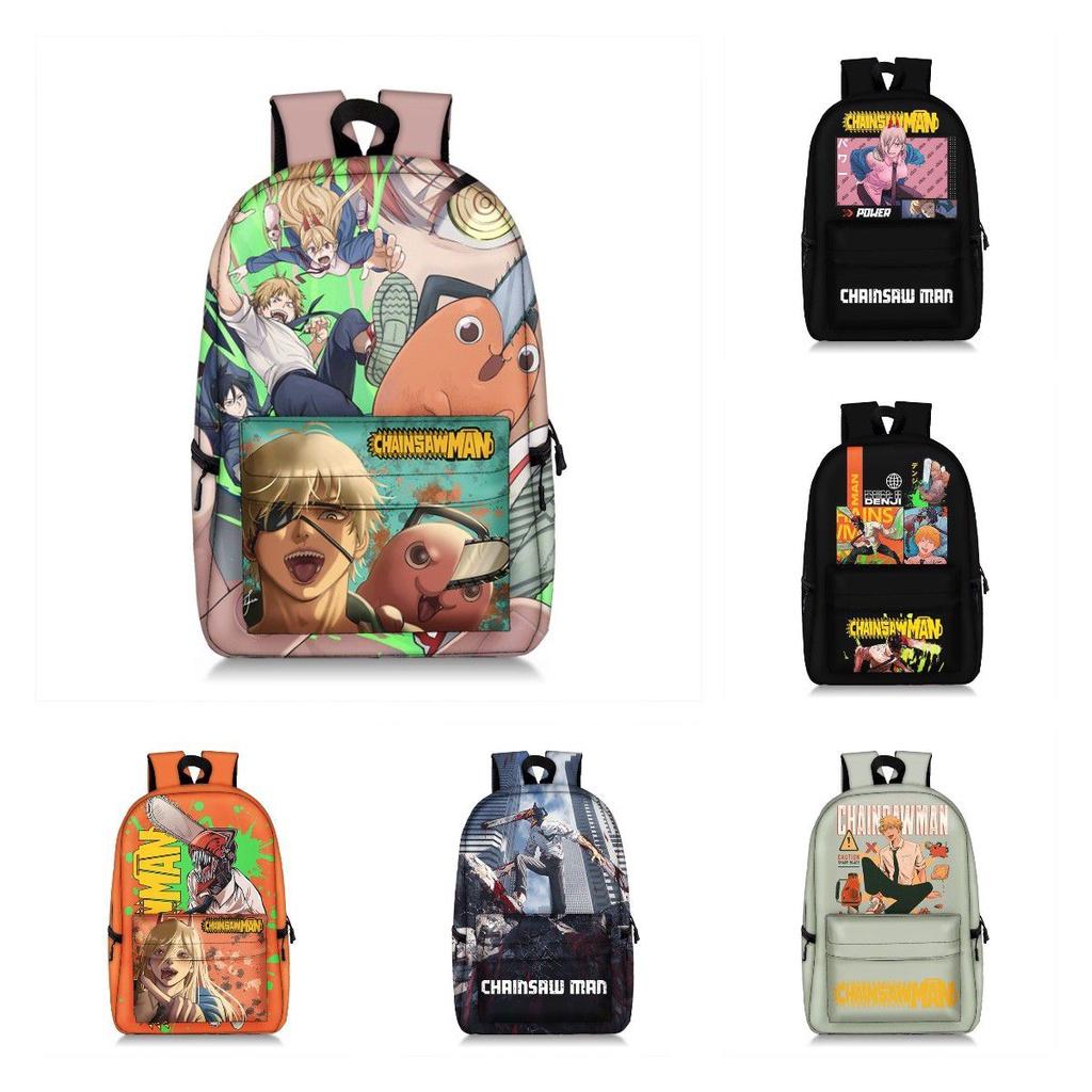 Stunning Child/adult Chainsaw Man Backpack Schoolbag Anime Bag