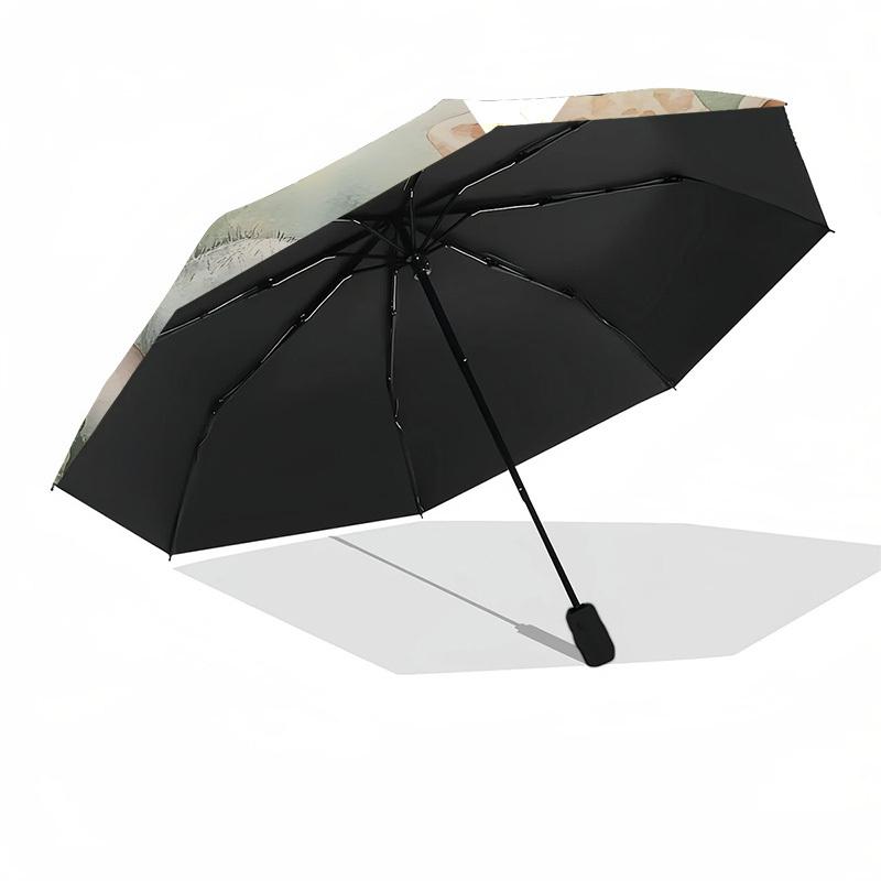 1PC Elephant Giraffe Monkey Umbrella-8-Rib Reinforced Portable Folding Travel Suitable for All Seasons Outdoor Daily , Fun Design-Z0449