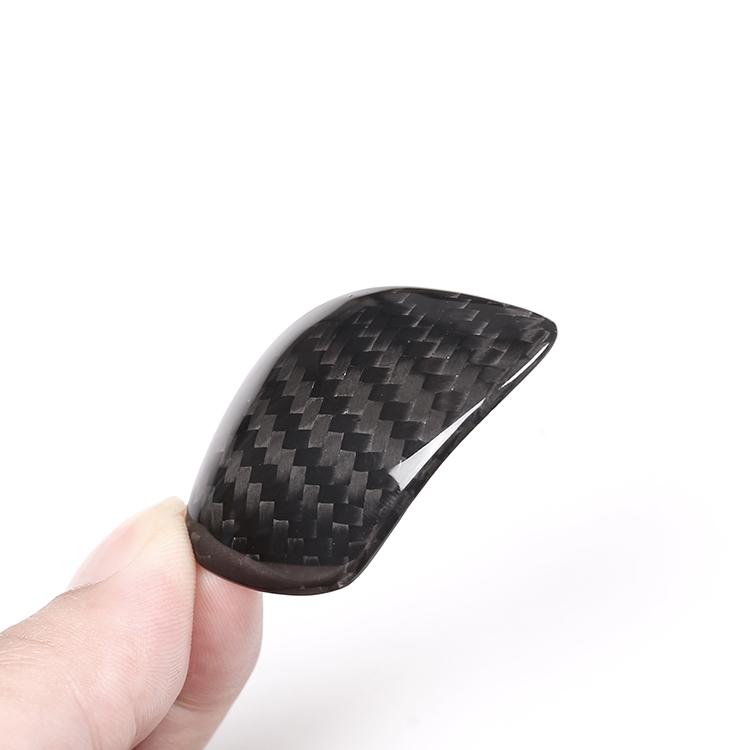 Real Carbon Fiber Interior Car Gear Knob Trim Cover for Volkswagen Polo Golf T-ROC Jetta Passat Touareg Tiguan CC Beetle Models