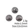 Small Hole Alloy Spacer Beads Multi Pattern Antique Metal Loose Beads For DIY Jewelry Bracelet Making For