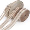 1-10M/Lot Natural Vintage Jute Ribbon White Edge Twine Jute Rope For Wedding Party Decoration DIY Craft Christmas Gift Packaging