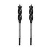 1pcs /2pcs High Carbon Steel Auger Drill Bit 4-Groove Hex Shank 1/4 Inch Quick Change Fast Cut Drill Bit Four-Edge 165mm Length
