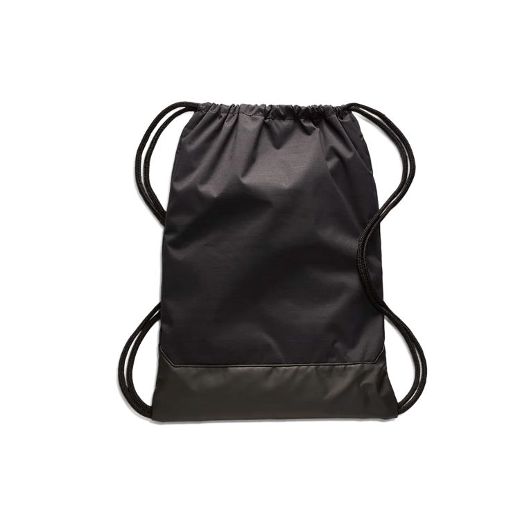 Nike Brasilia Series White Logo Drawstring Training Polyester Fitness Backpack Unisex Backpack Black BA5953-010