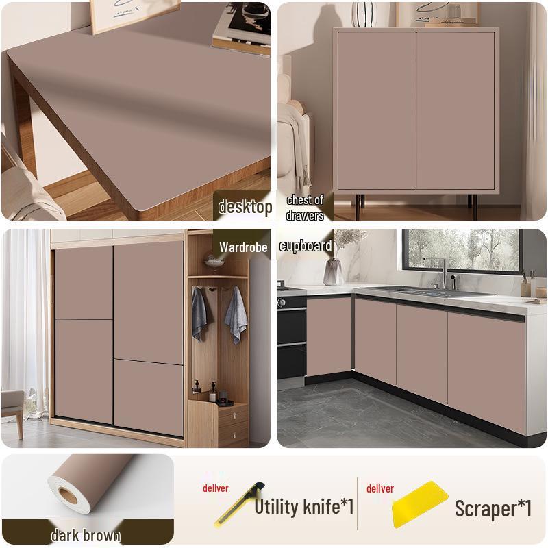 Waterproof Self-Adhesive Wardrobe & Cabinet Color Change Stickers