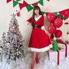 Christmas Costume Adult Female Christmas Costume Holiday Party Dress Up Santa Claus Long Dress Dress