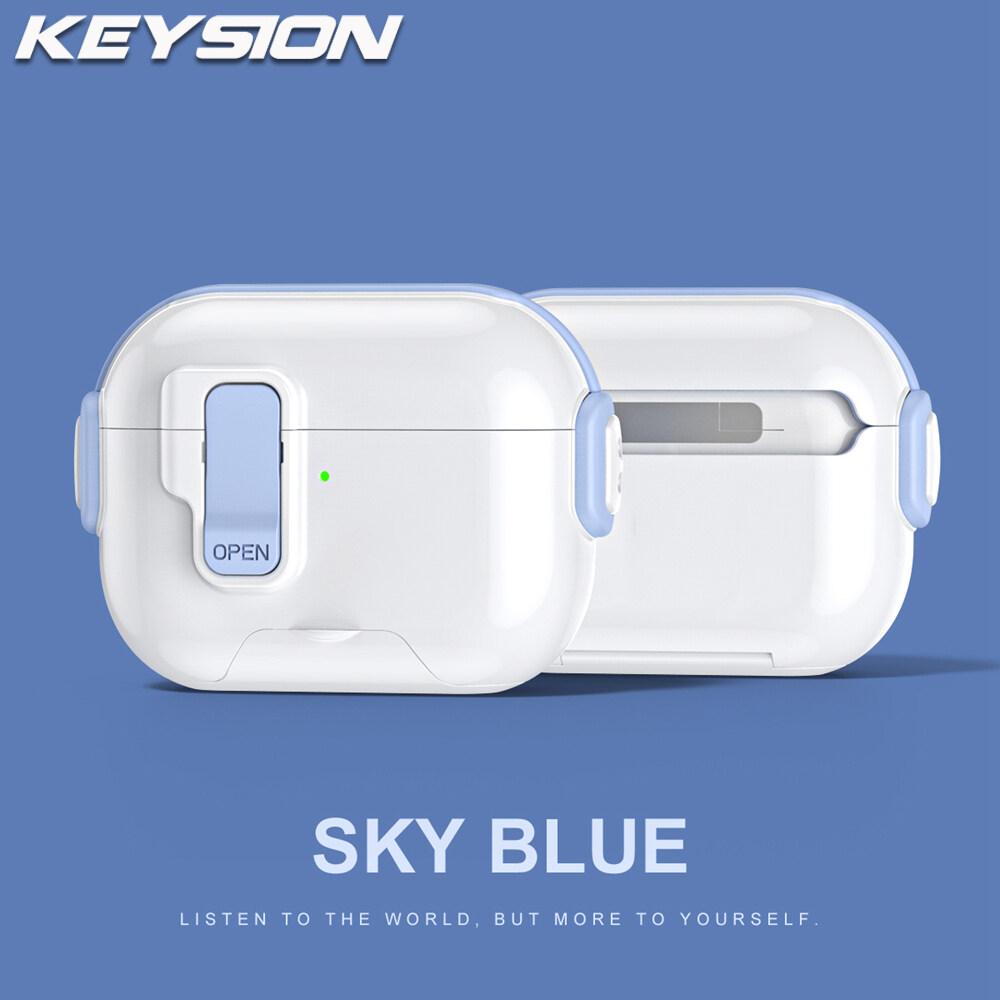 KEYSION Magnetic Automatic Switch Earphone Case for Airpods Pro 3 2 Hidden Phone Stand Shockproof Headphone Cover for AirPods 4