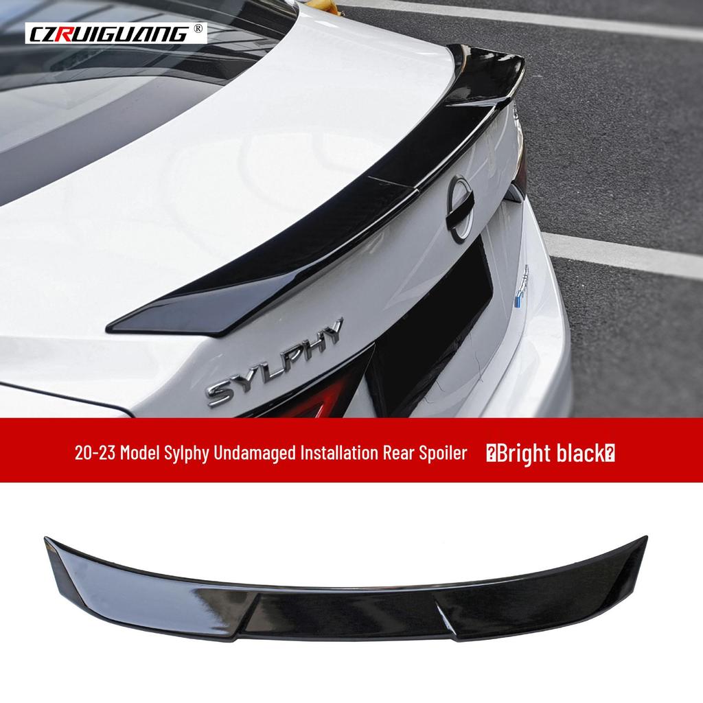 23-Model Nissan Sylphy Front Splitter Kit: No-Drill Front Lip, Rear Spoiler, Bull Horn Louvers, Side Skirts