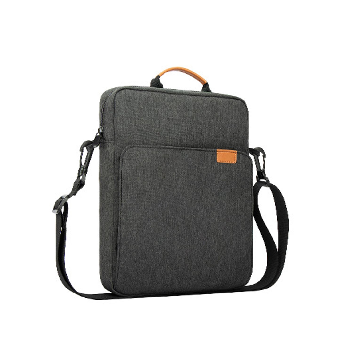 Сумка для планшета через плечо для iPad Air Pro 12.9 , iPad Air 10.9 , Surface Go 3/2, Galaxy Tab A 10, сумка для ноутбука Birefcase 11 inch темно серый