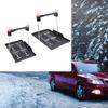 Car Battery Mounting Tray Bracket Kit with Molded Battery Tray Metal Hold Down Rods for Marine Install Support
