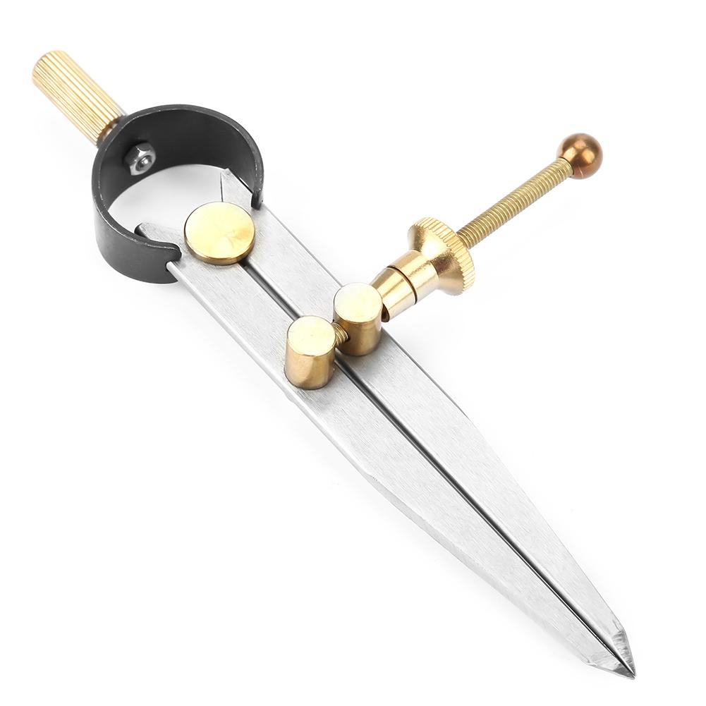 100mm kožený dělič Rotační Scratch Leathercraft Compass DIY šicí nástroje