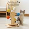 Cat Scratching Board Solid Wood Turntable Sisal Grinding Claws To Amuse the Cat Without Falling Crumbs Cat Toy