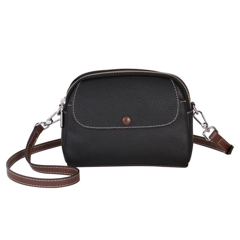 Summer Trend Genuine Leather Women's Bag 2025 New Large Capacity Fashion Versatile Top Layer Cowhide Single Shoulder Crossbody Bag