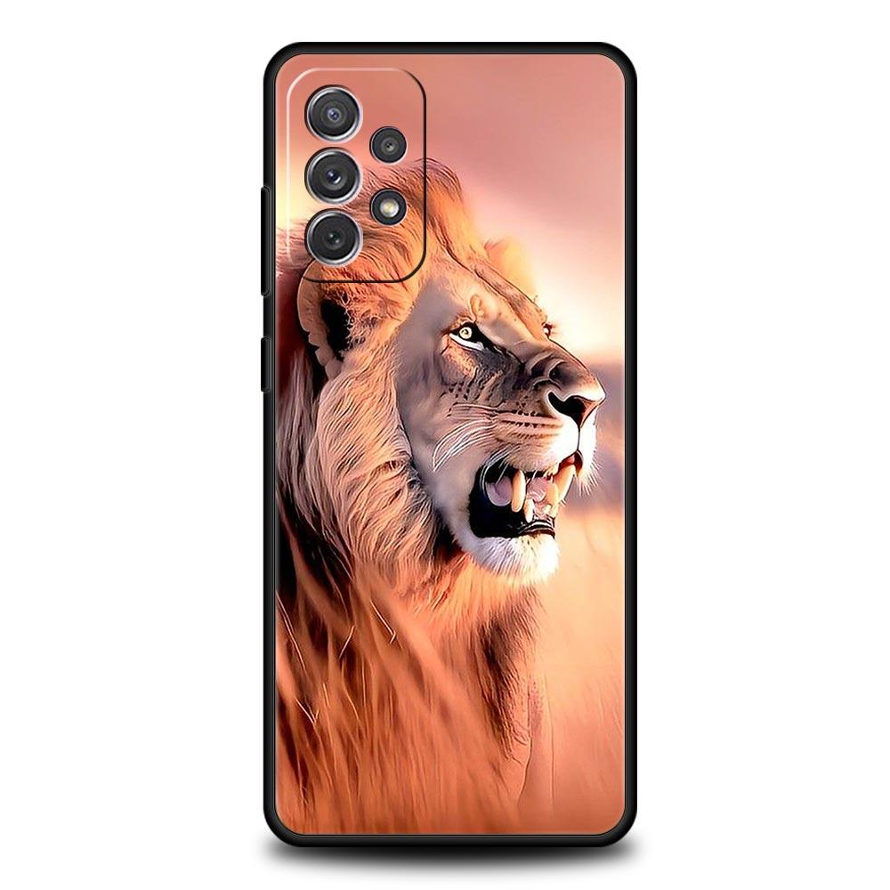 

Lion Alpha Male Cub Phone Case For Samsung Galaxy A17 A07 A55 A35 A25 A15 A05s A33 A31 A23 A21s A13 A41 A73 A53 A51 A71 A03Cover Samsung A31