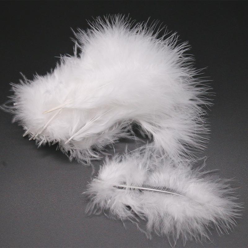50Pcsdy Color Bamboo Tube Feather Turkey Feather Jewelry Accessories Crafts Pet Toys Decorative Materials