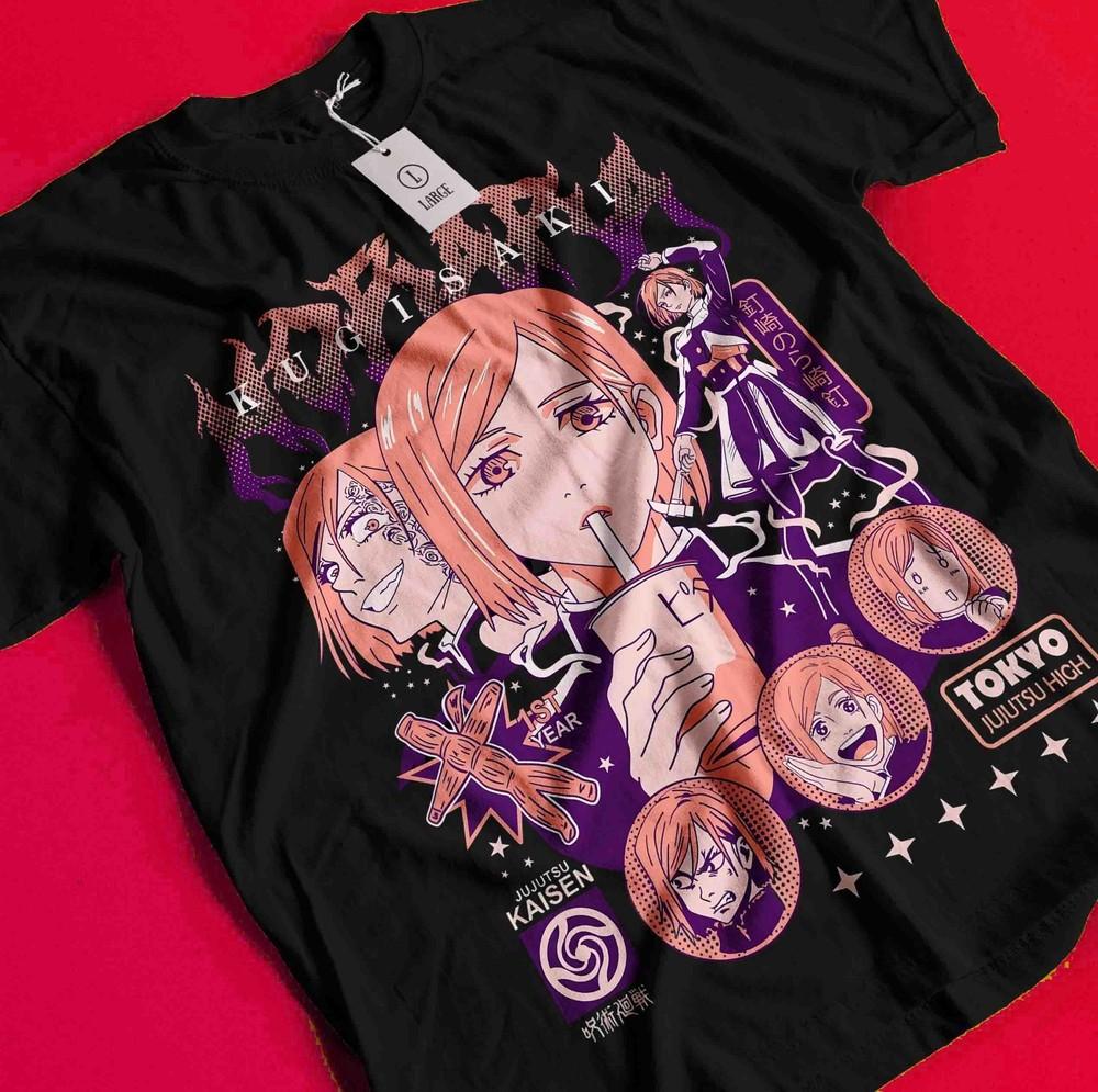 

Nobara Kugisaki T-Shirt Gojo Satoru Sukuna Shirt Jujutsu Kaisen Tshirt Toji Tee AA282 4XL