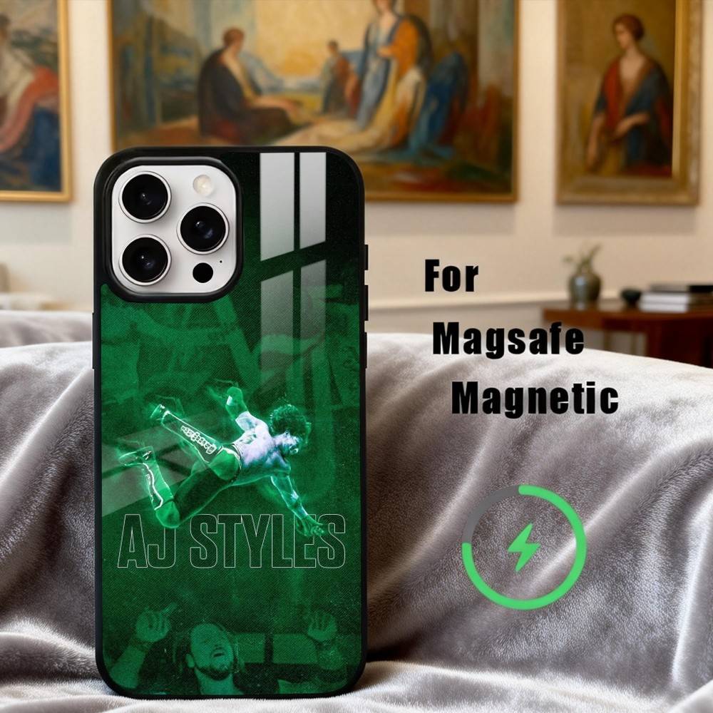 

A-Aj Powerful S-Styles-S Phone Case For iPhone17,16,15,14,13,12,11 Plus,Pro Max Magnetic For Magsafe Wireless Charging iPhone12PROMAX