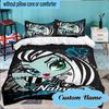 Custom Name 3PCS Monster High Winter Fantasy Bedding Set Including 1pc Duvet Cover And 2pcs Pillowcases for Bedroom, Dormitory Gift Home Decor