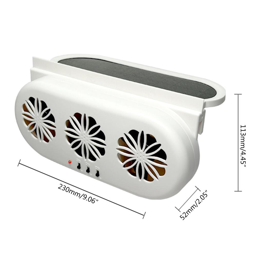 Car Solar Powered Window Exhaust Fan Car Air Purifier Car Solar Power Air Vent Radiator Fan Ventilation Fan