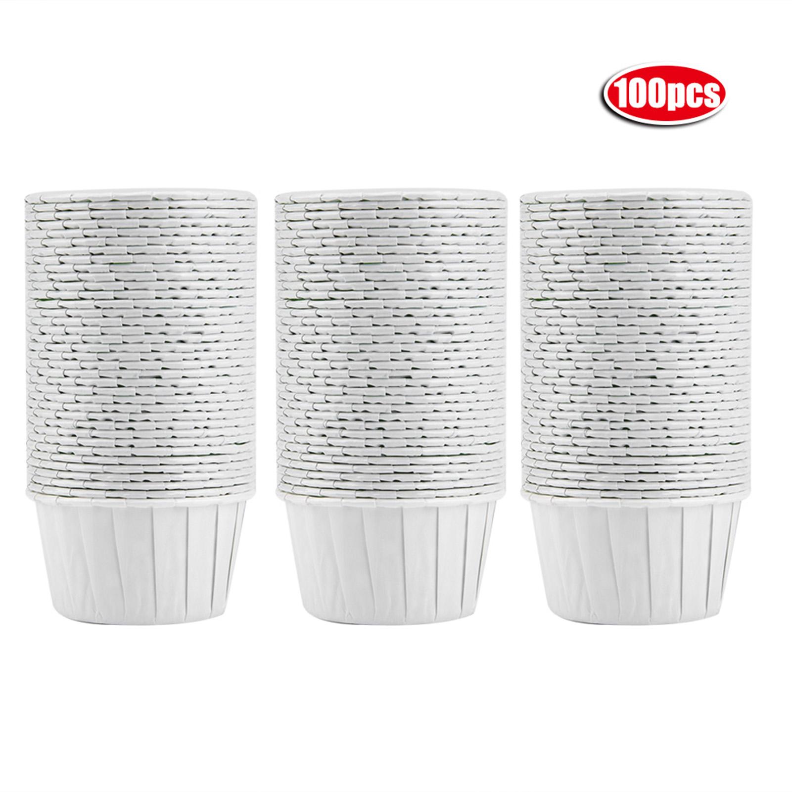 

100PCS Mini Cupcake Liners Paper Round Cake Baking Cups Muffin Cases Home Party Wedding#1 белый