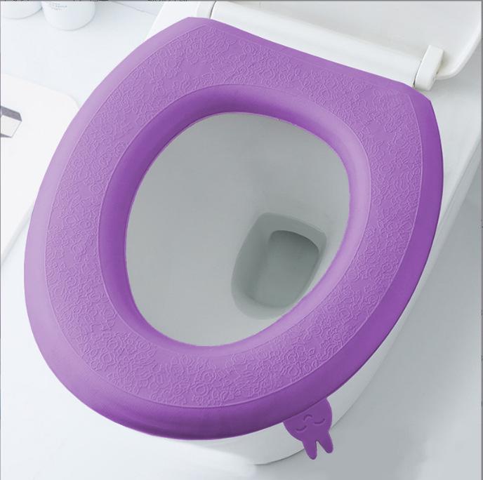 

Всесезонная водонепроницаемая подушка для сиденья унитаза из пеноматериала ЭВА - Моющаяся и универсальной посадки фиолетовый/красный