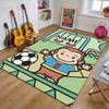 Custom Curious George Mat Personalized Name, Polyester Washable Indoor Entryway Rug, Gift for Christmas, Easter, Thanksgiving Day