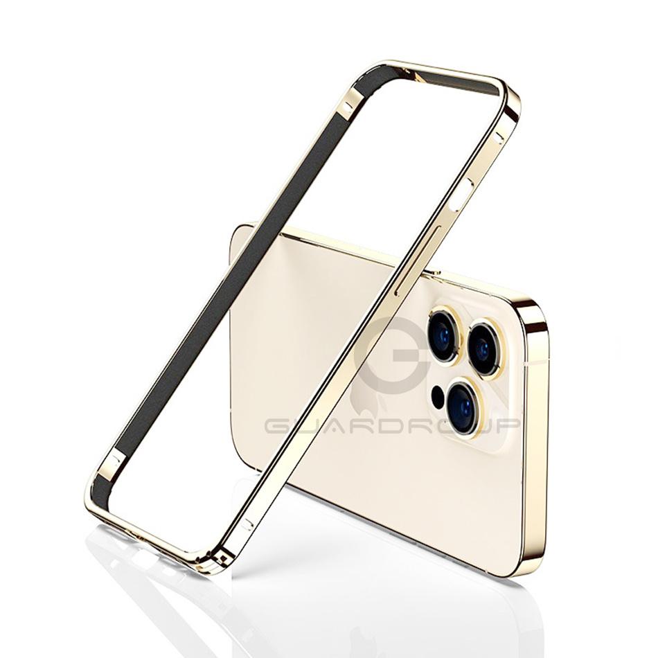 Light Alloy Bumper Case For For Iphone 12 13 14 Plus 1 16 17 Pro Max Thin Aluminum Metal Frame Protective Back Acccessories