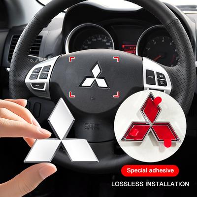 ABS Samolepka na středový znak volantu auta Autopříslušenství Pro ASX Lancer Pajero Outlander L200 EVO Lancer Pajero