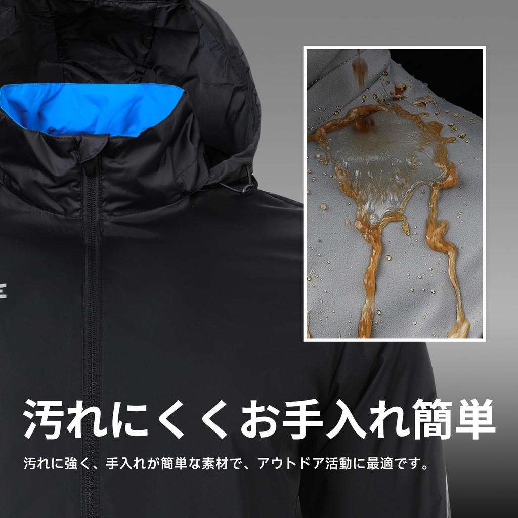 [Kelme] Mountain Parka, Men's Windbreaker, Lightweight, Windproof, Water Repellent, Outdoor Jacket, Outdoor, Climbing, Camping, Running, Hooded, All