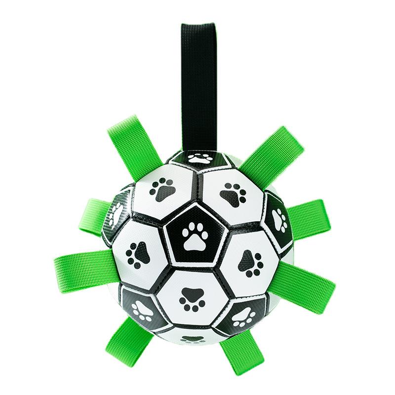 Interactive Rubber Football Toy for Dog Training - Chew-Resistant for Border Collies, Corgis, Small & Large Breeds