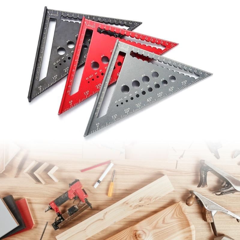 Carpenter Square 170mm T Square Multi-Purpose Carpenter Tools Square, Protractors, Ruler, Graduated Marking Gauge