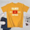 Patriotische Flagge Vietnam Gegr. 1945 Hanoi Unisex T-Shirt Shirts T-Shirt Rundhals T-Shirts Unisex Jungenkleidung 100% Baumwolle