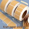 800/roll Writable Cowhide Memo & No-Trace Label Stickers