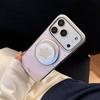 Fritillary is suitable for Apple 17pm mobile phone case magnetic suction bracket iphone16 powder polka dot gilt 14 anti-drop 15 mirror
