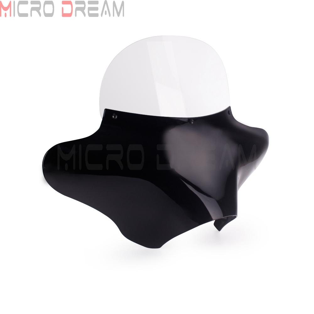 Front Outer Windscreen Windshield Batwing Fairing For Harley Road king Softail Fatboy Yamaha XVS650/XVS1100 V Honda VT750 1100