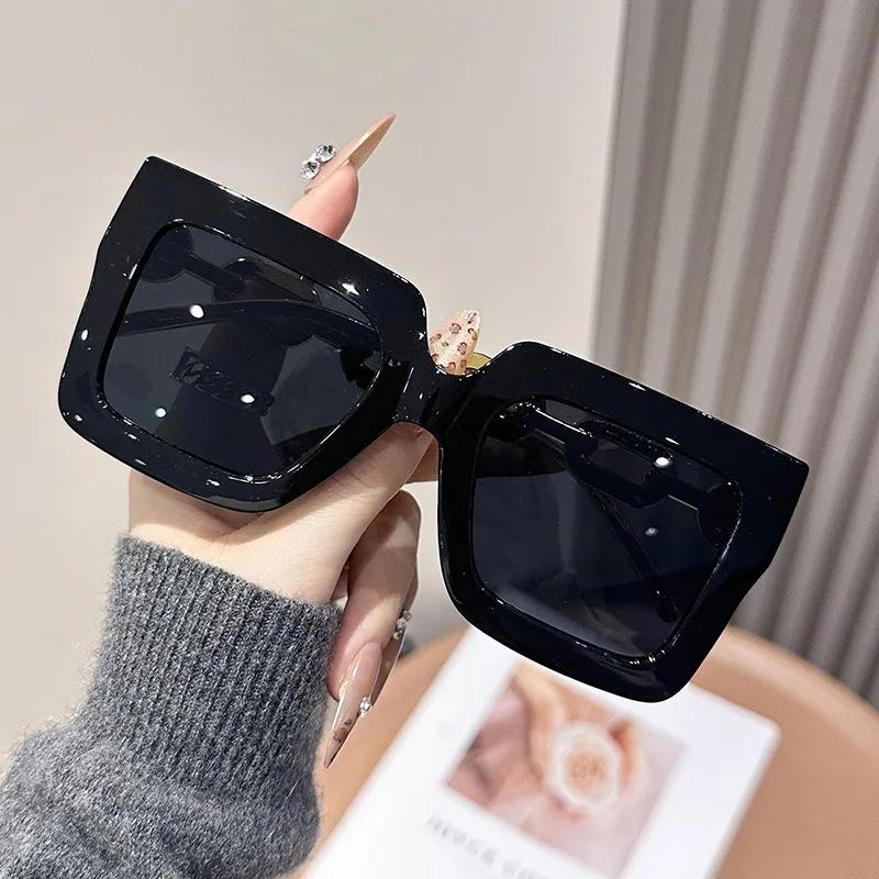 New Big Frame Square Sunglasses Men's Classic Vintage Square Sun Glasses Women's Outdoor Leisure Eyewear UV400