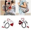 Lovely Heart Dices Jewelry Charm Unique Heart Dices Bead Pendant Keychain Charm for Youthful Fashion Statements