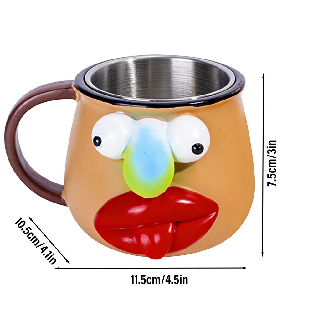 Funny Coffee Mug Creative Cartoon Tea Cup Water Cup Humorous Novelty Cute Drinkware Milk Cup drinking cup School Mug 200ml