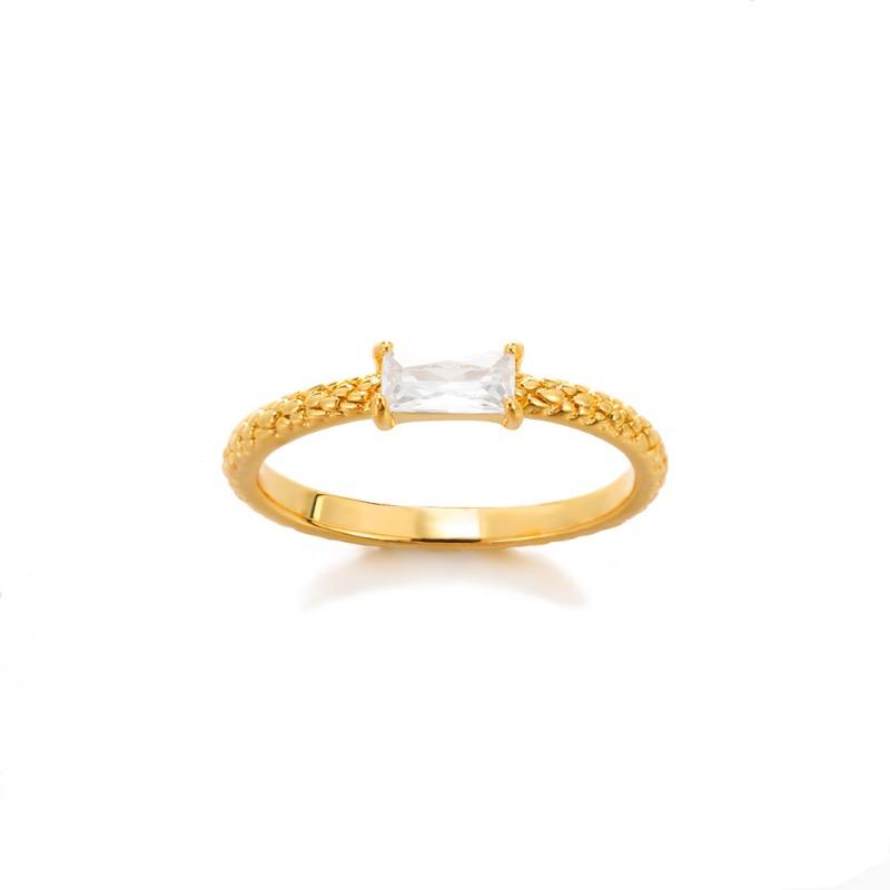 Zircon Ring Niche Unique Design Ring Daily Commuting Wear Hand Jewelry