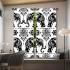 Set of 2 Bohemian-Style Curtains Featuring a Mandala Flower And Elephant Design   Perfect for Decorating Bedrooms And Living Room