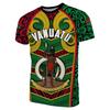 Vanuatu Flag VU National Men's T-shirts Casual Loose O Neck Short Sleeve Tops Tees Men's Clothing Oversized T shirts Streetwear