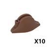 MOC Armes Médiévales Accessoire Briques Soldat Figurine Chapeau de Cow-boy Fusil de Chasse Arbalète Lance Armure Casque Masque Brique Jouet