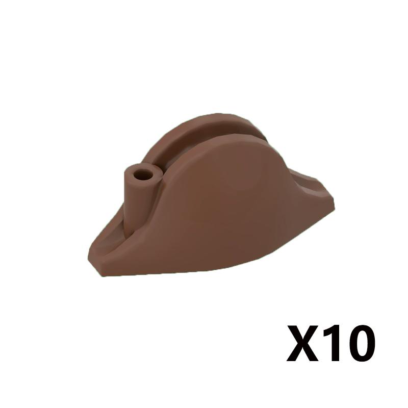 MOC Armes Médiévales Accessoire Briques Soldat Figurine Chapeau de Cow-boy Fusil de Chasse Arbalète Lance Armure Casque Masque Brique Jouet