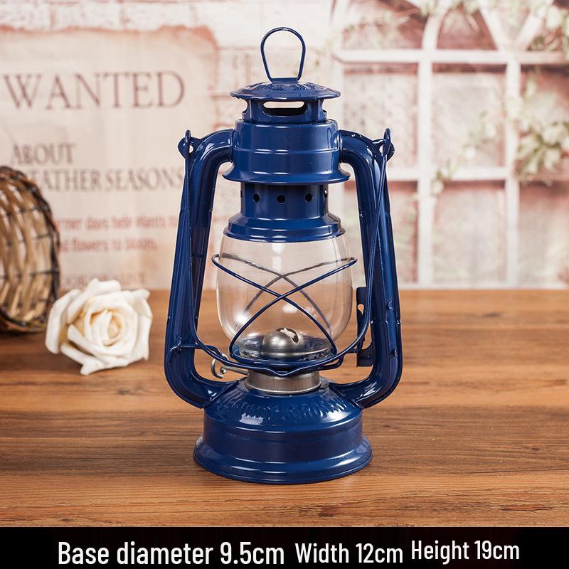 Retro Nostalgic Multi-Color Kerosene Horse Lamp - Portable Outdoor Camping & Decorative Lamp