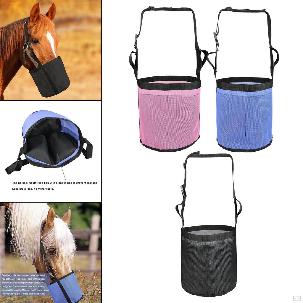Verstellbarer Netzbeutel Futterbeutel zum Füttern von Getreide